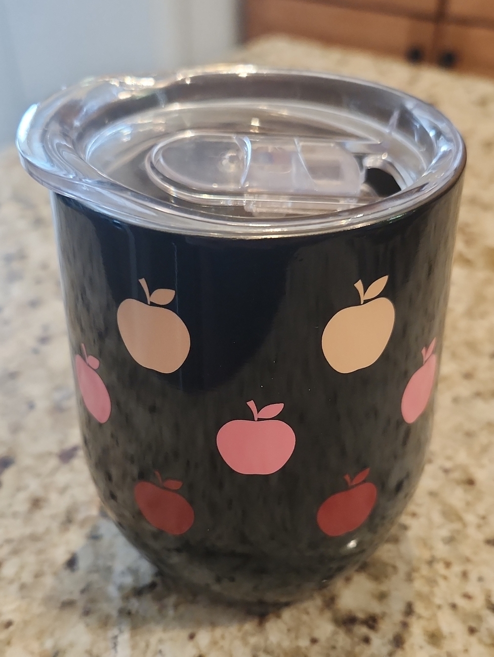 kate spade Black Tumbler with Gold Logo